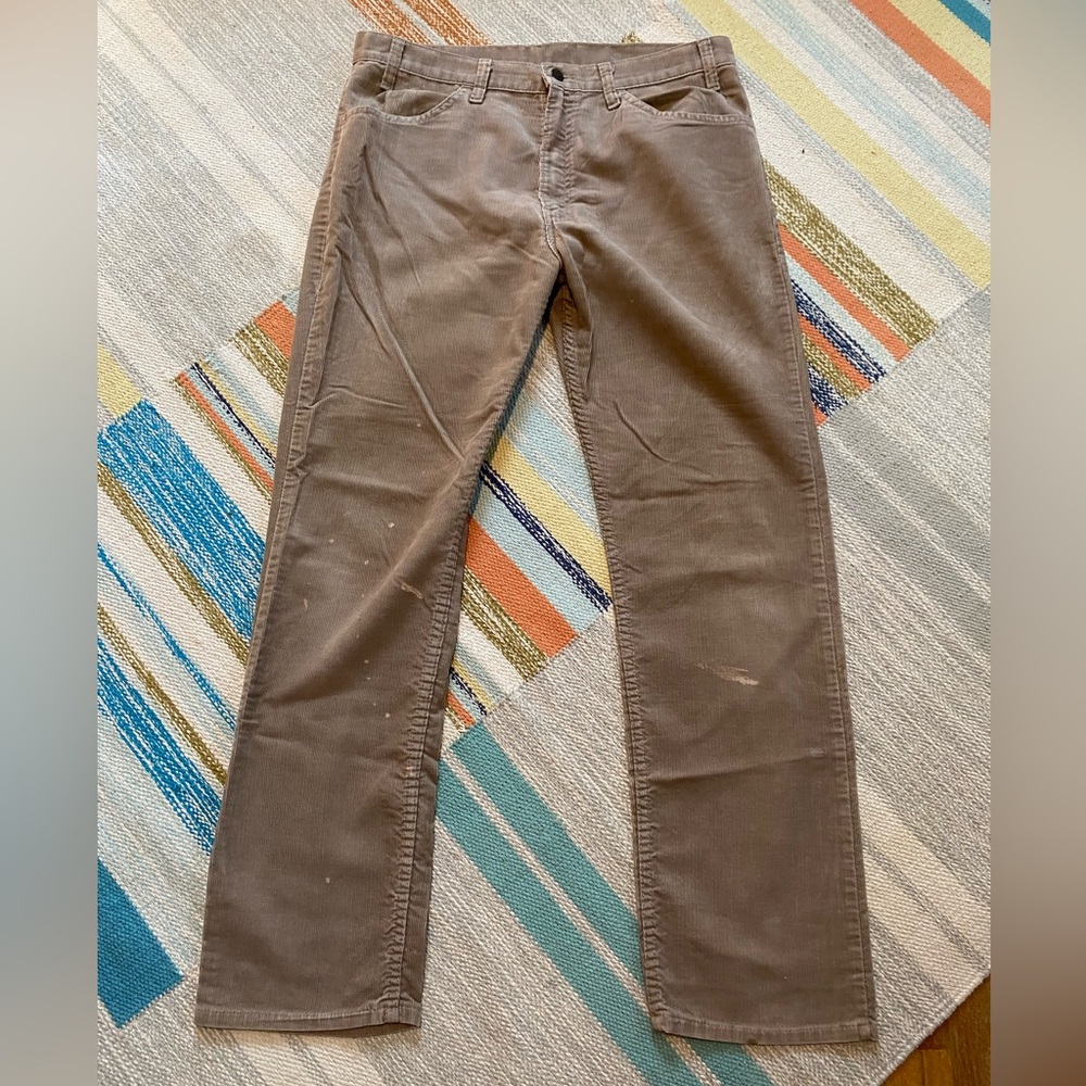 Vintage Levi’s White Tab Beige Straight Leg Corduroy Pants W 36 L 32